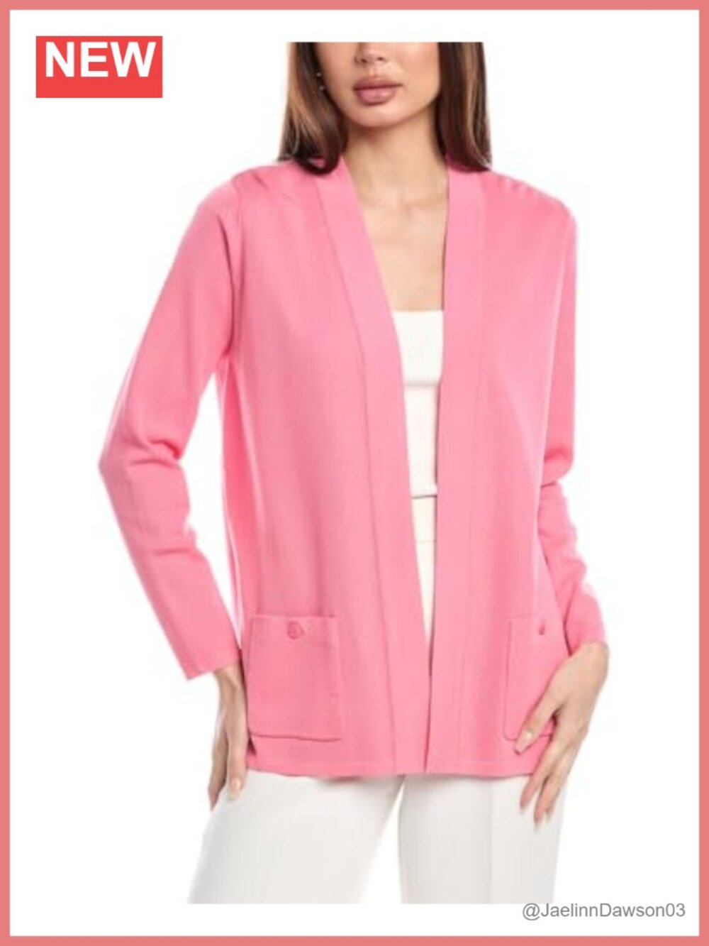 Anne Klein Malibu Cardigan Pull On Regular Fit Spring Summer